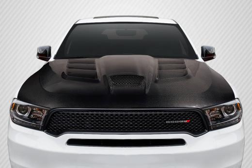 Carbon Fiber Viper Style Custom Hood 11-23 Dodge Durango - Click Image to Close